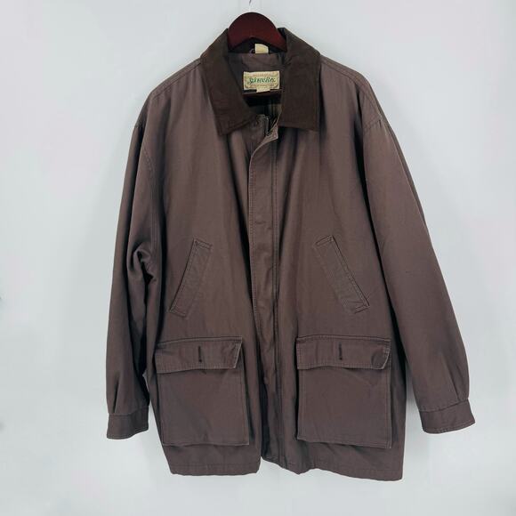 St. John’s Bay Authentic Field Jacket Brown Plaid Lined Coat Size XXL - Picture 12 of 12